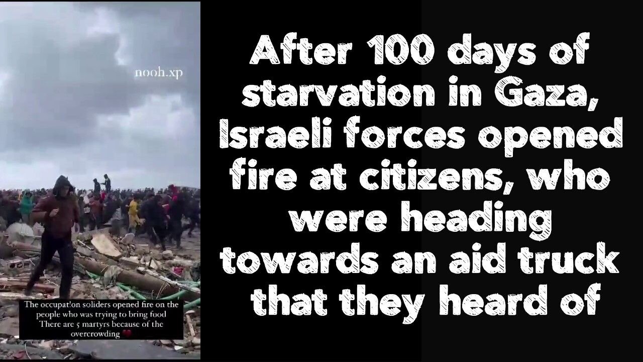 Starvation has reached unprecedented levels in the Gaza Strip - this is next level evil