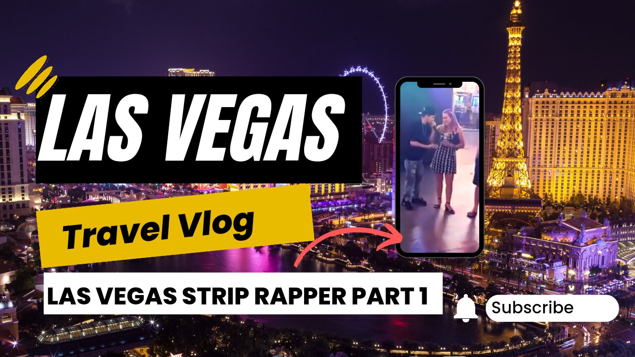 Las Vegas Travel Vlog: Las Vegas Strip Rapper Battle Part 1