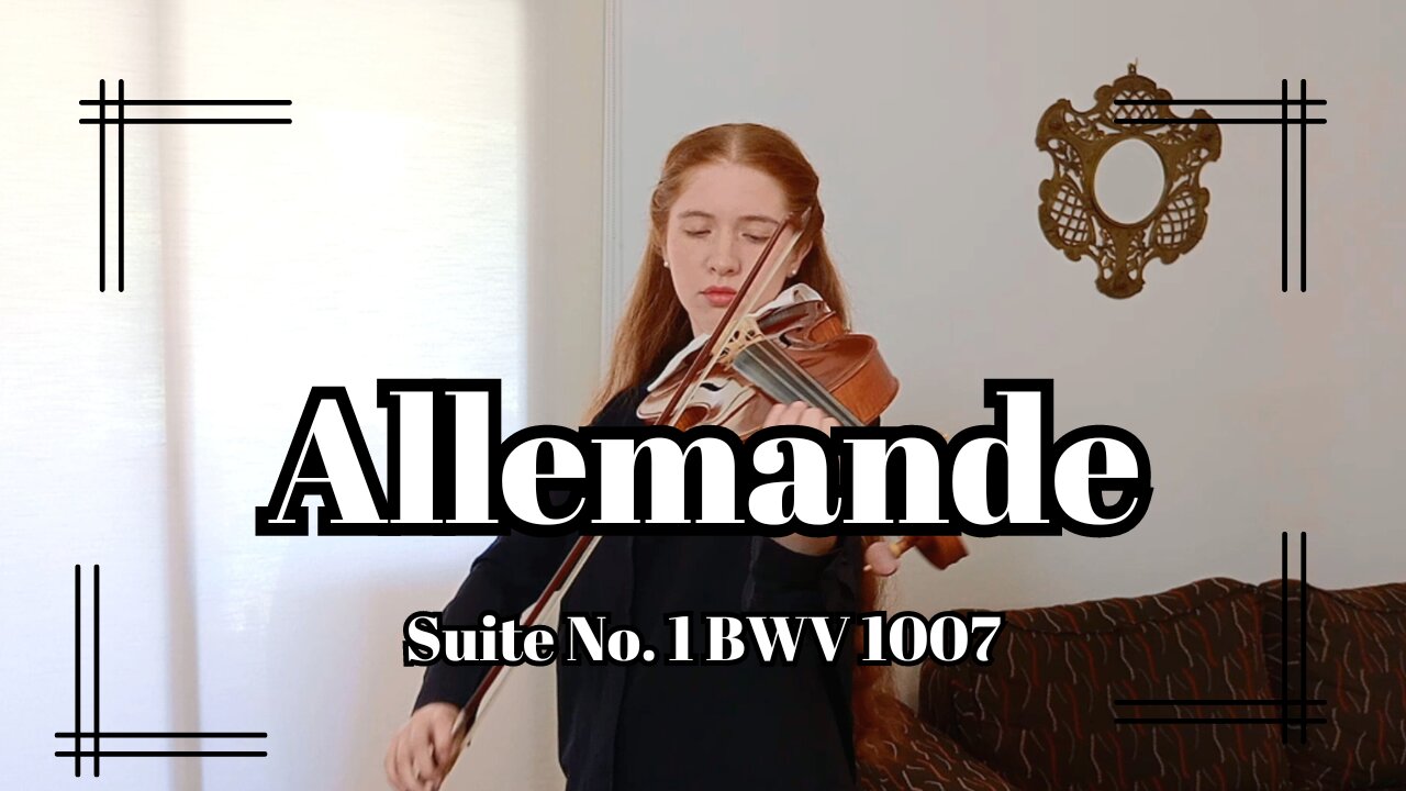 Bach Cello Suite No.1 BWV 1007 | ALLEMANDE | Mercedes Graz Violist