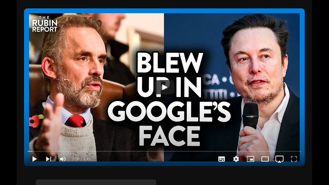 ELON MUSK & JORDAN PETERSON SPAR OVER GOOGLE’S AI DISASTER