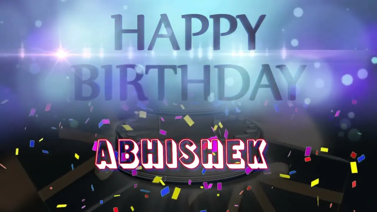 Wish you a very Happy Birthday Abhishek from Birthday Bash