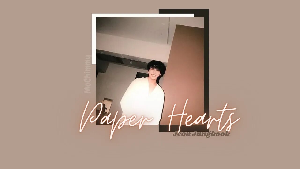 BTS (방탄소년단) JUNGKOOK PAPER HEARTS with GENTLE RAIN | 8 HOUR LOOP