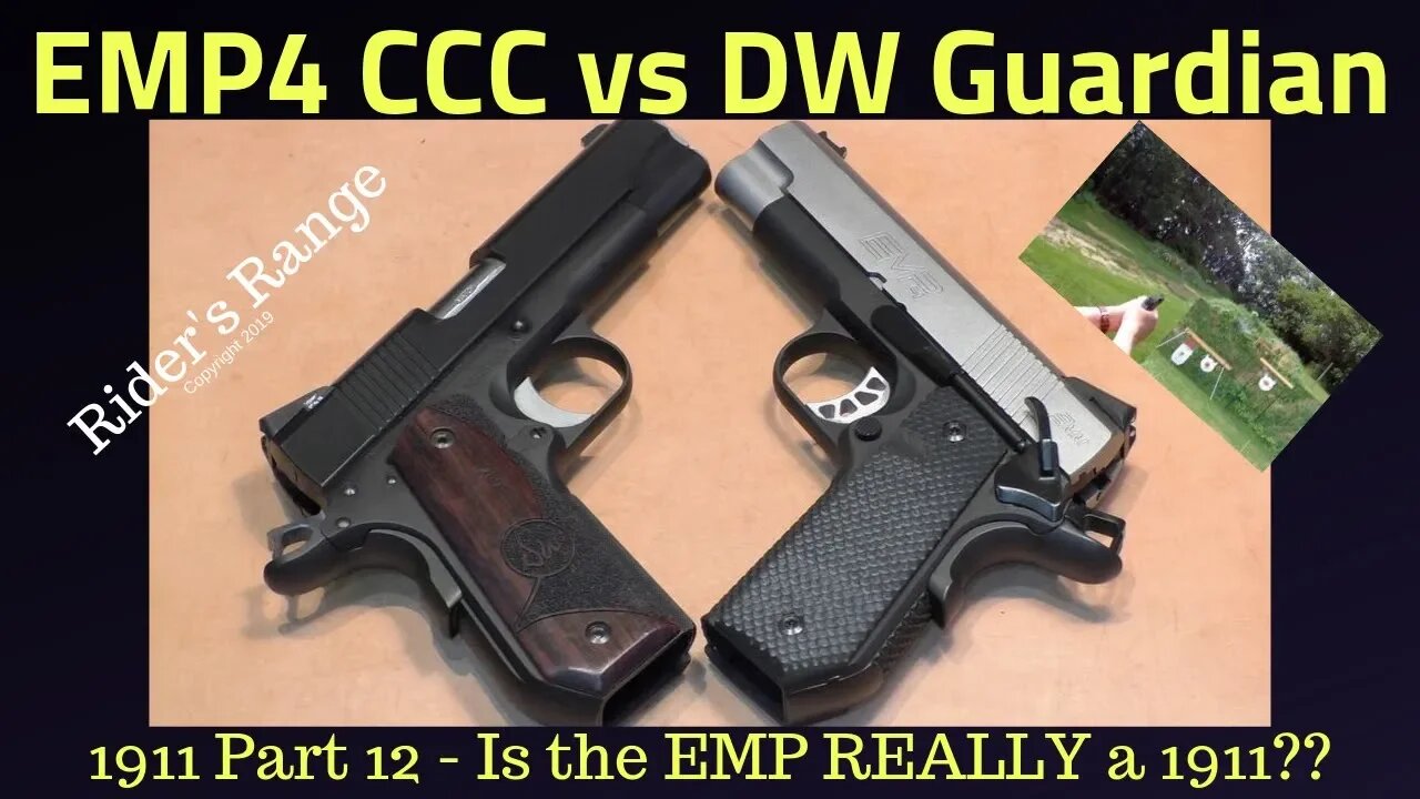 1911 Series Part 12 - Springfield EMP4 CCC vs Dan Wesson Guardian: Is the EMP REALLY a 1911?