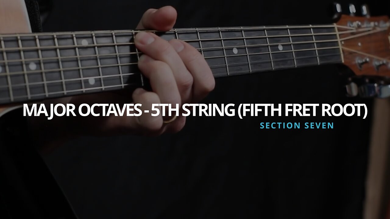 MAJOR OCTAVES - 5TH STRING (FIFTH FRET ROOT)