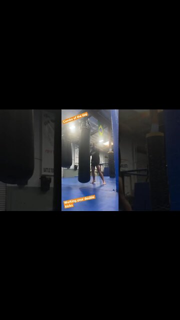 Muay Thai Double Kicks working on the Revgear Heavy Bag