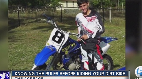 Knowing the rules before riding your dirt bike