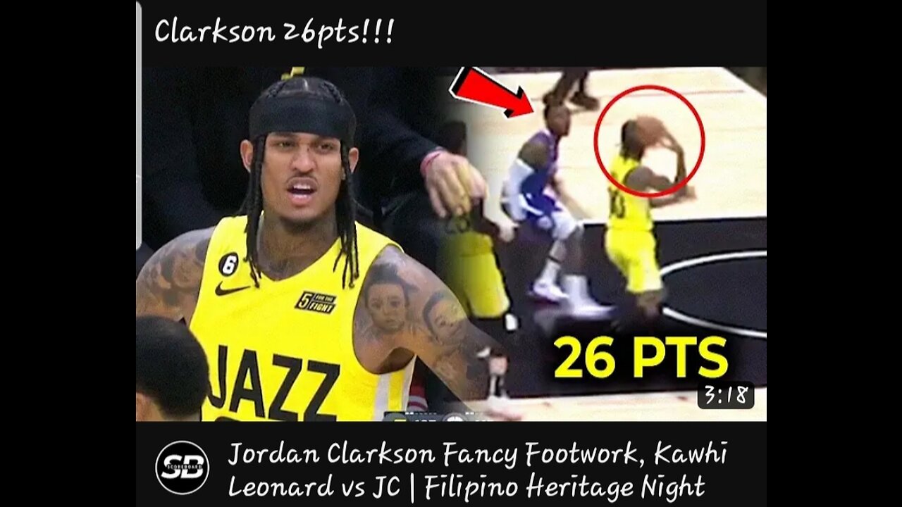 jordan clarkson fancy footwork