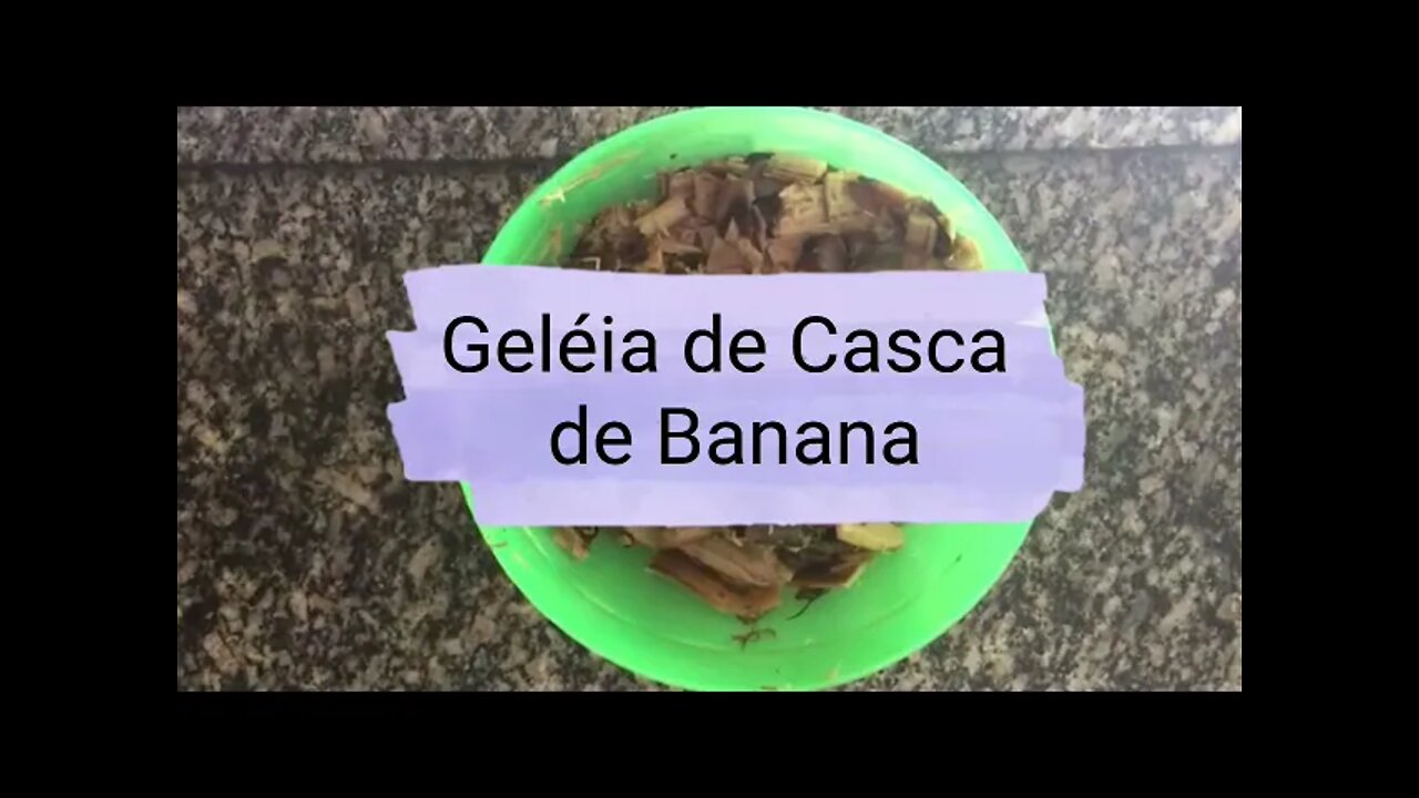 GELÉIA DE CASCA DE BANANA - SÓ 2 INGREDIENTES E SUPER RÁPIDO DE FAZER