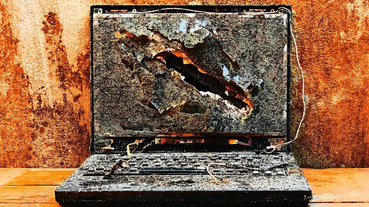 Restoration super broken old LENOVO laptop | Restored computer assemblies destroyed 10 years ago