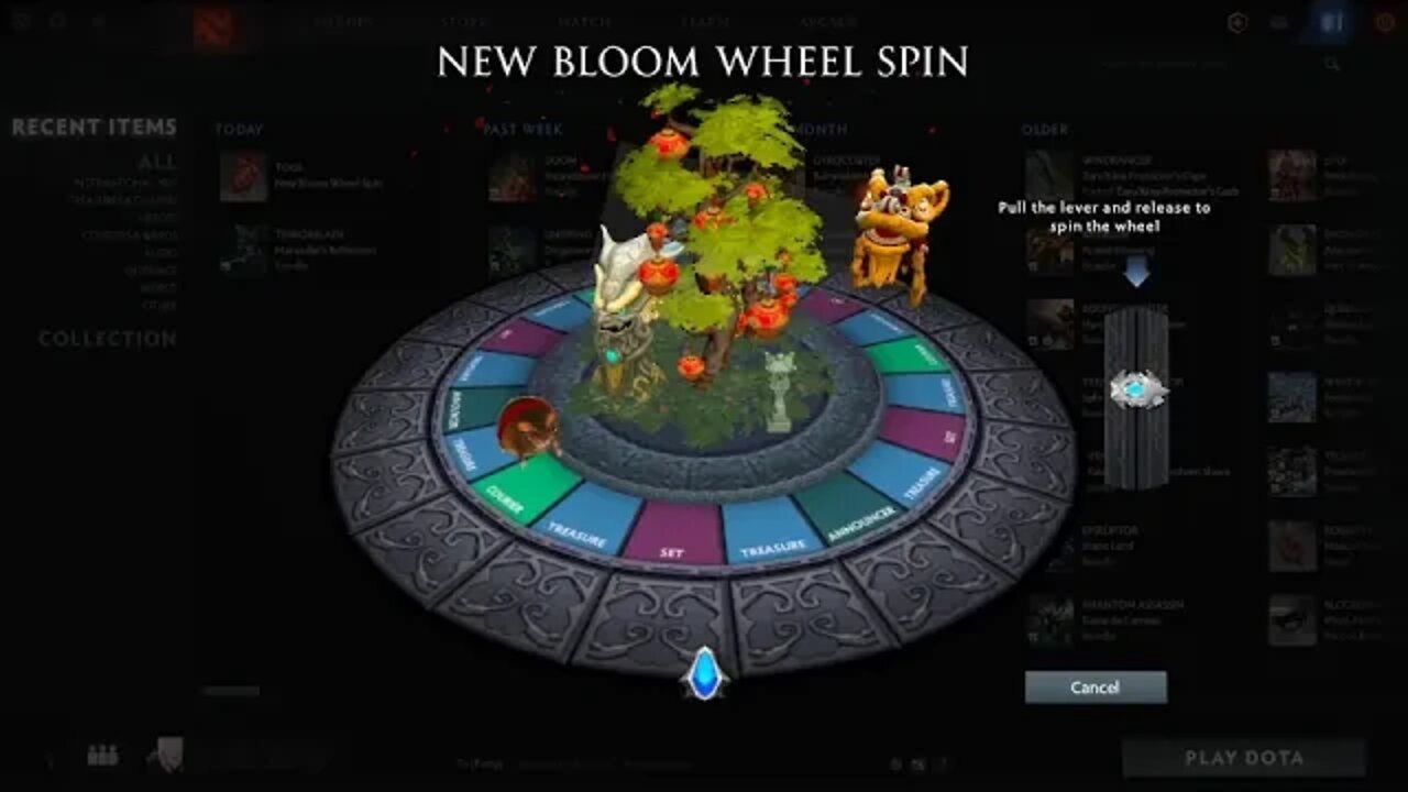 Dota 2 New Bloom 2020 Event received Ang Pao from my friend!!!