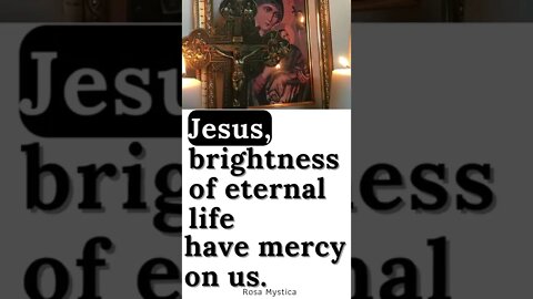 Jesus, brightness of eternal life, have mercy on us #shorts