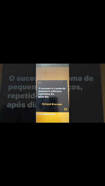 O sucesso é a soma de pequenos esforços DIA A DIA