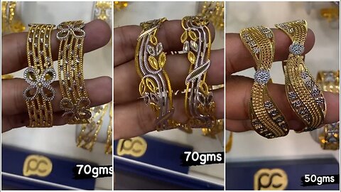 Latest White Gold Bangles Designs 2022 with weight!! Gold Je