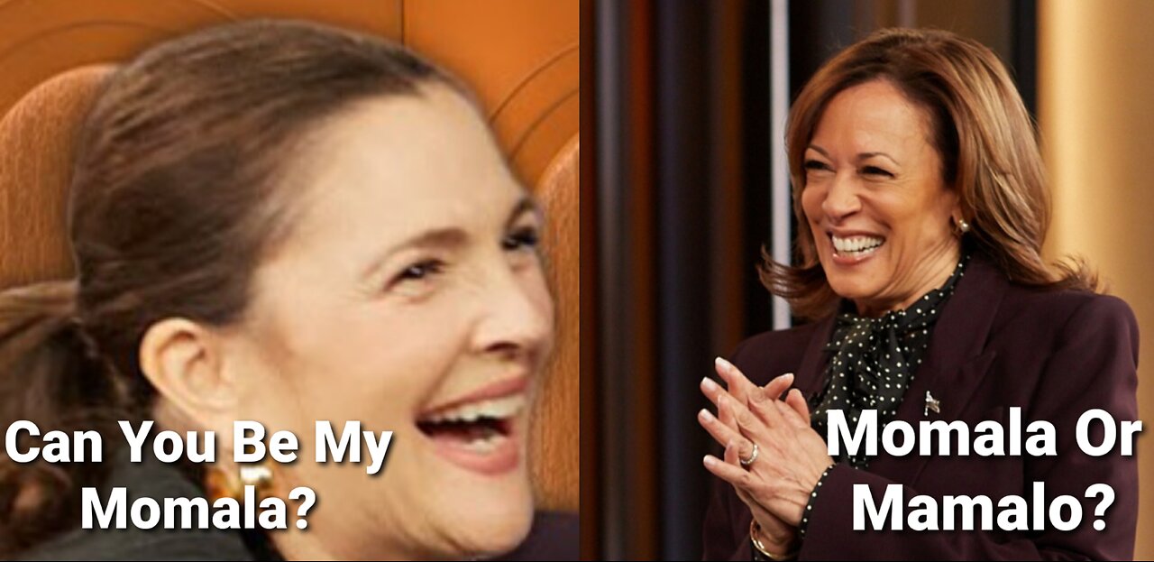 Drew Barrymore Cringe & Unhinged Request Asking Kamala To Be The Momala Of America