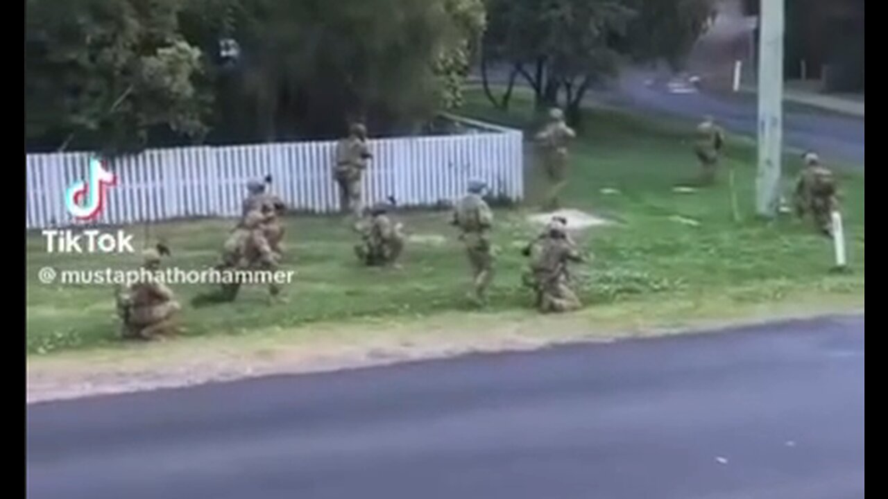 The Australian military are conducting ‘training drills’ in suburban Sydney