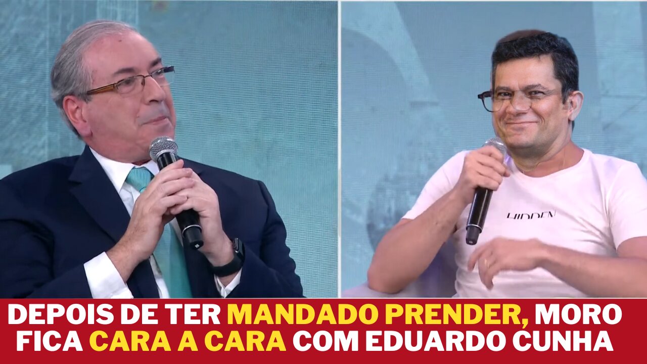 DEPOIS DE TER MANDADO PRENDER, MORO FICA CARA A CARA COM EDUARDO CUNHA