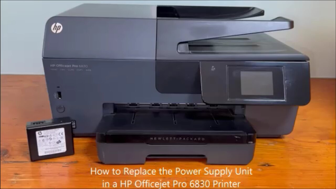 How to Replace the Power Supply Unit in a HP Officejet Pro 6830 Printer