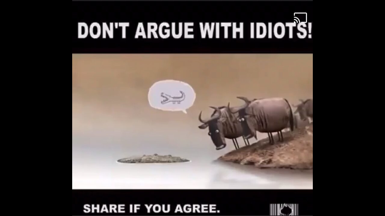 Never argue with an idiot, just let nature take its course