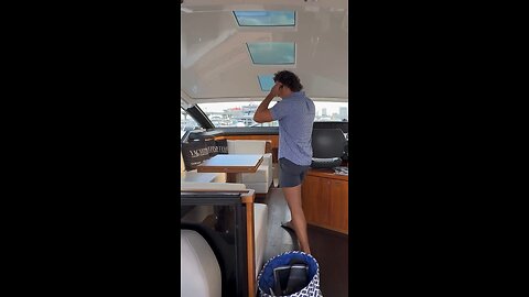 2018 Sunseeker Predator 57 Saloon / Galley peak #yachtingwithchristos