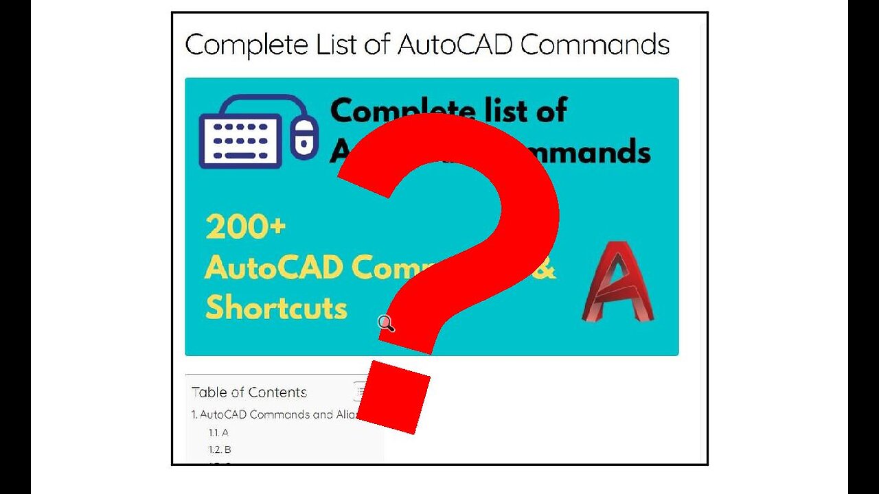 AUTOCAD 2023: USEFUL COMMAND NOT FOUND ON COMMAND LIST