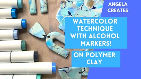 POLYMER CLAY TECHNIQUE USING ALCOHOL MARKERS! THIS IS SO COOL, A step by step of how