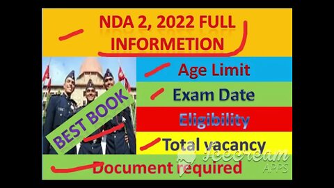 nda 2 2022 form date / nda 2 2022 application form / NDA 2 New Vacancy 2022/Upsc NDA New Bharti 2022