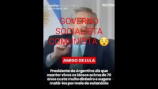 Presidente Argentina propõe sacrifício de idosos
