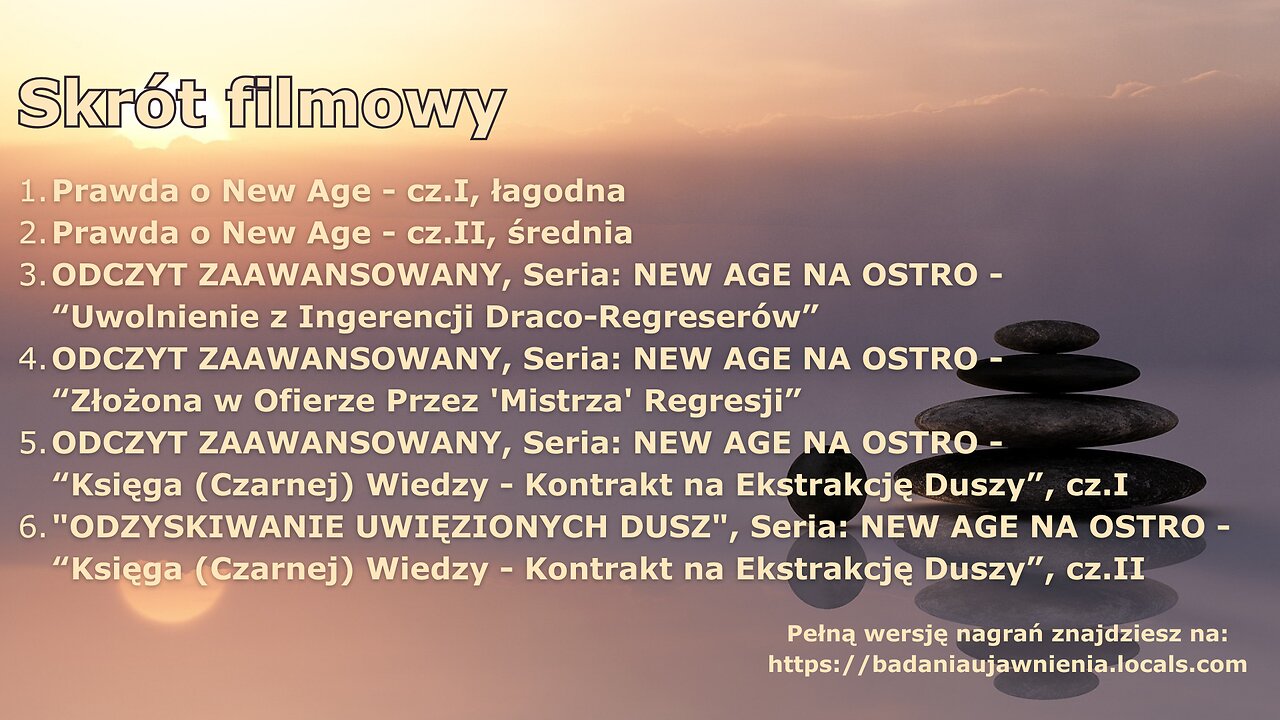 SKRÓT 11. PRAWDA O NEW AGE - cykl nagrań 2022 (fragmenty; całość na Locals)