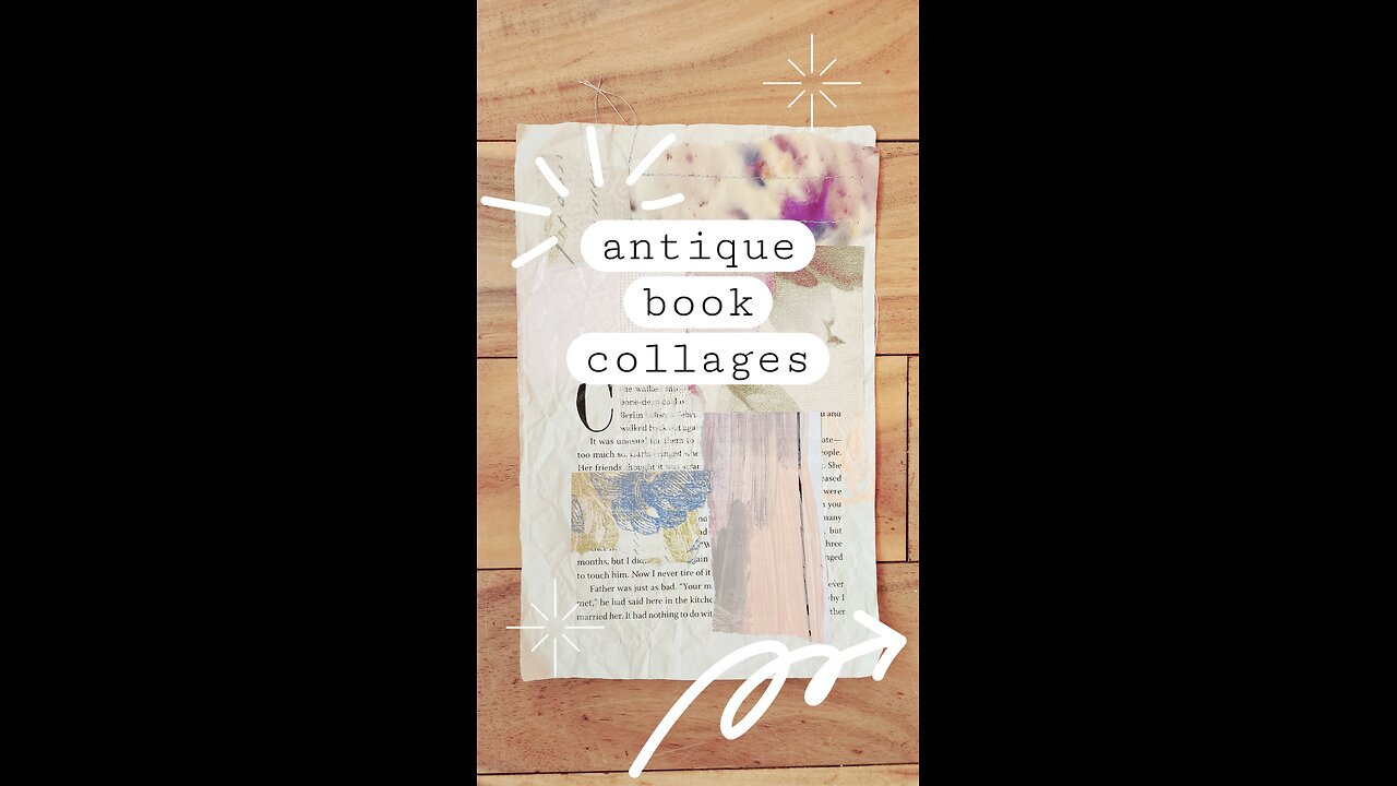 Antique Book Collages