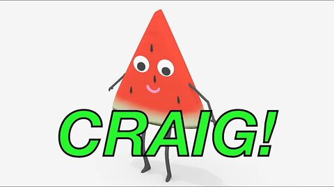 Happy Birthday CRAIG! - WATERMELON Birthday Song