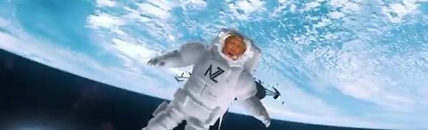 Trump Astronaut In The Ocean by Masked Wolf