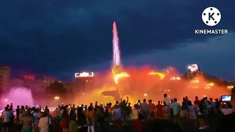 Bucharest Romania - Dancing Fountains - Old Town