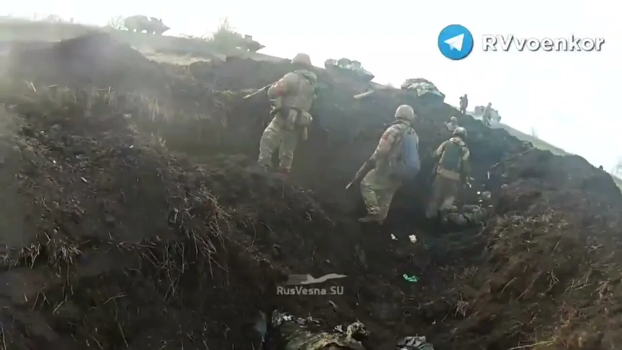 Russian Spetsnaz Inspect Destroyed Ukranainan Positions After Raining Down Hell Fire Upon Them!