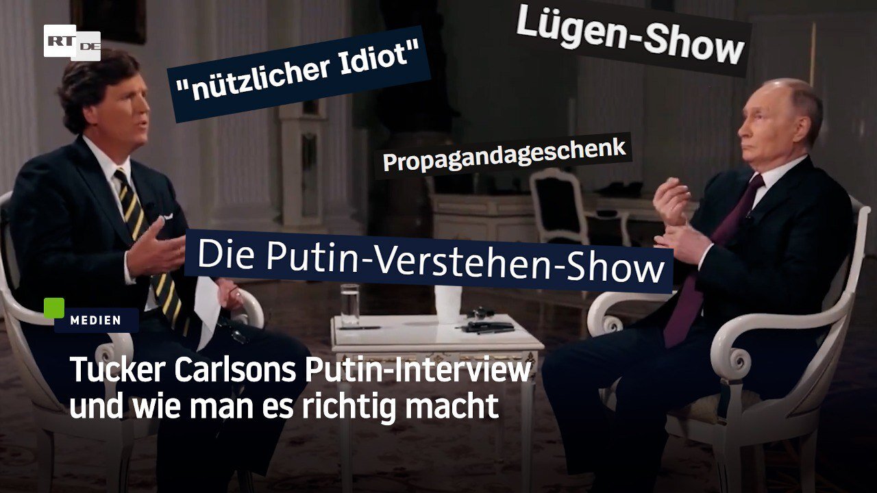 Tucker Carlsons Putin-Interview und wie man es richtig macht