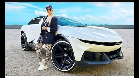 "Land Yacht" Electric SUV has Wine Cooler!