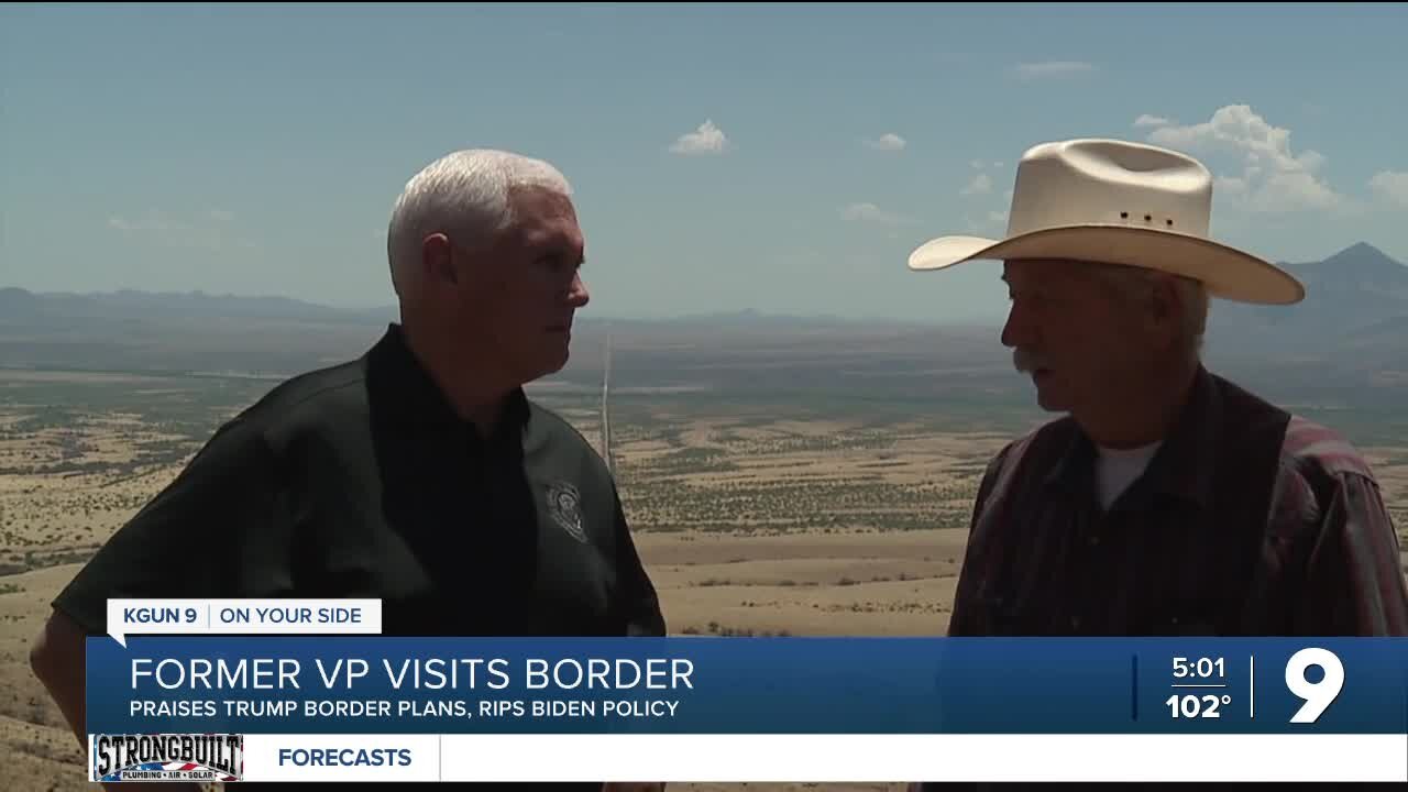 Former VP Pence tours AZ-Mexico Border