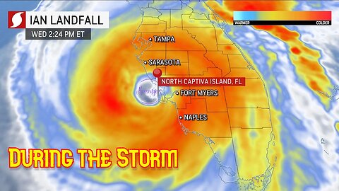 Hurricane Ian during and after the storm