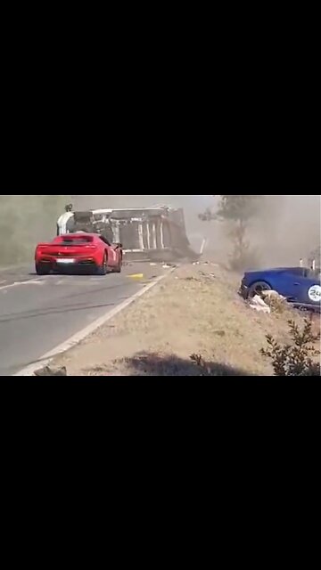 Two Super-Cars Crash While Trying To Pass A Truck, Killing Married Couple