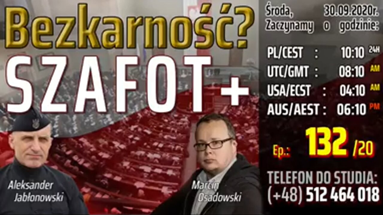 Bezkarność? (SZAFOT+) - Olszański, Osadowski NPTV (30.09.2020)