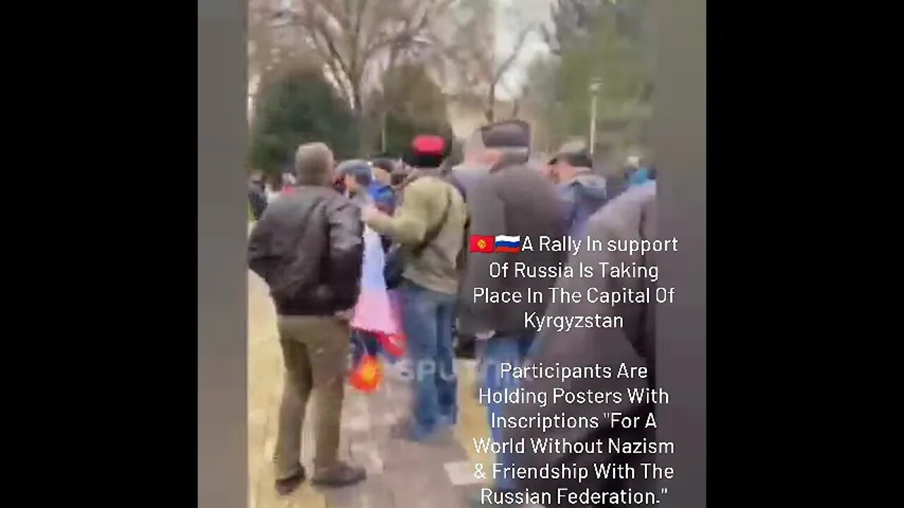 A Rally In Support Of Russia In The Capital Of Kyrgyzstan