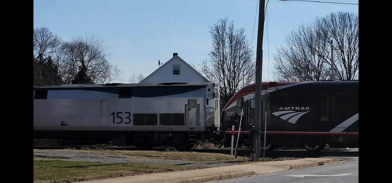 The crescent Amtrak in Manassas