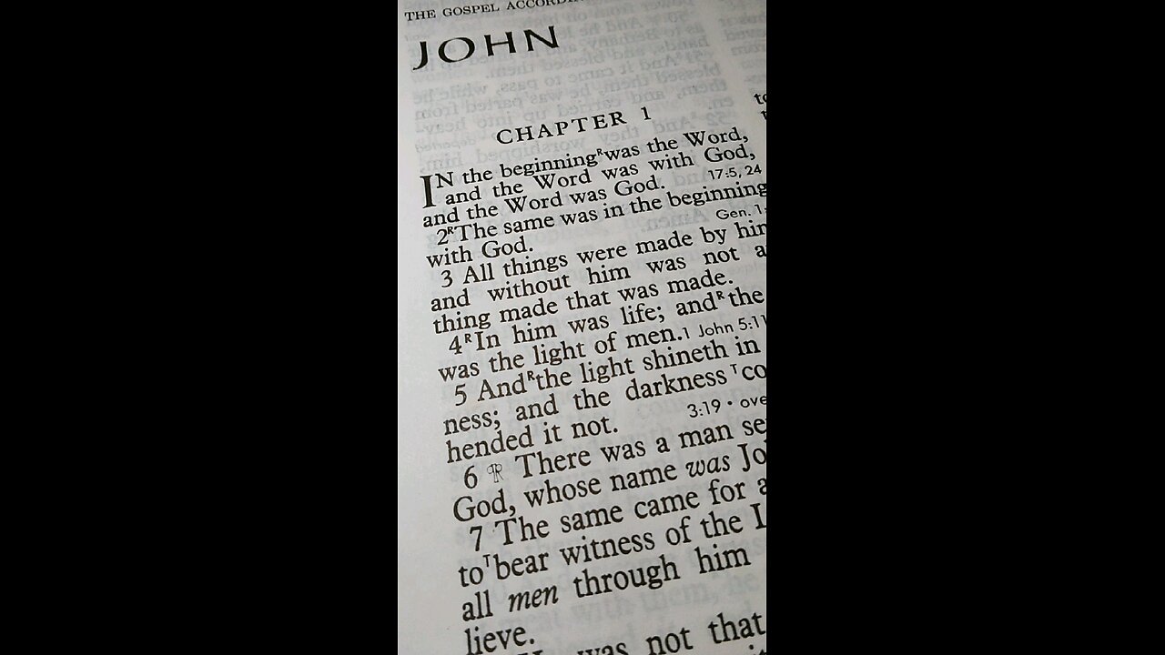 John 1:1 In the Beginning