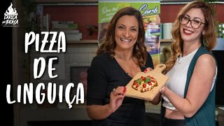 COMO FAZER PIZZA DE LINGUIÇA