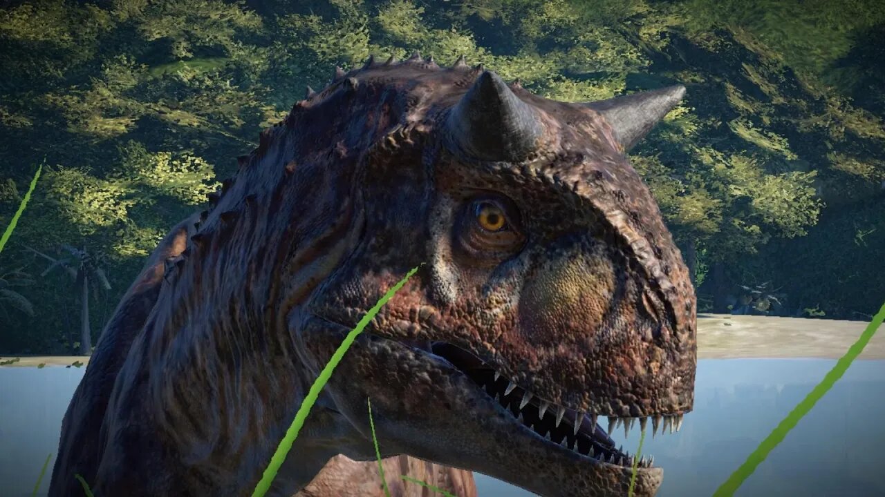 Carnotaurus Attacks Corythosaurus