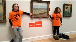 Stop Oil Protestors Glued Their Hands To Vincent Van Gogh Painting