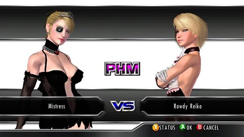 [1440p] Mistress takes on Rowdy Reiko | Rumble Roses XX