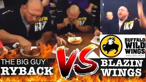 Ryback Destroys BLAZIN Buffalo Wild Wings Challenge In Less Than 2 Minutes (2015)