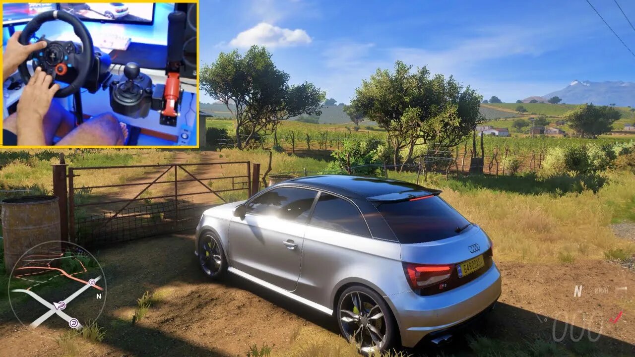 FORZA HORIZON 5 Steering Wheel G29 GAMEPLAY - AUDI S1