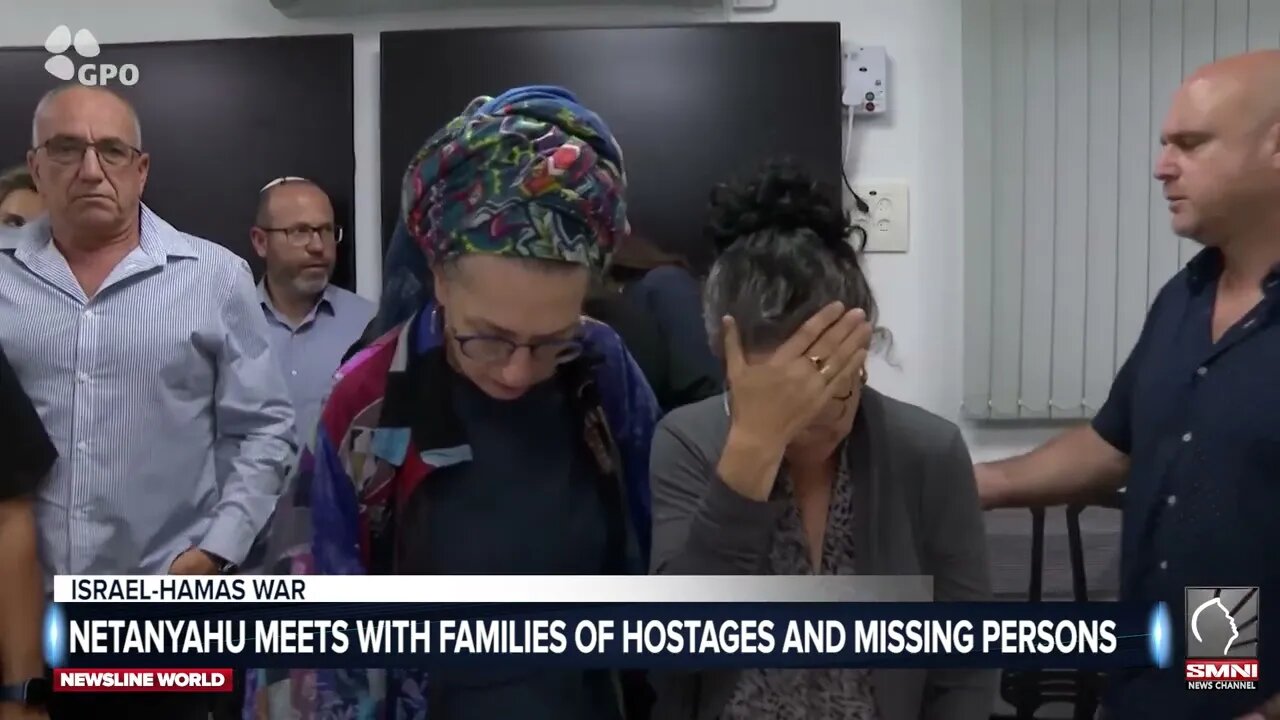 Israeli PM Netanyahu meets families of Israeli hostages