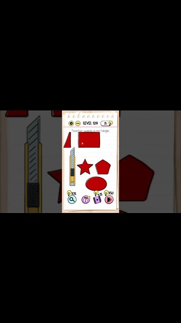 Brain Test Tricky Puzzles Level 109 Teacher wants a rectangle.